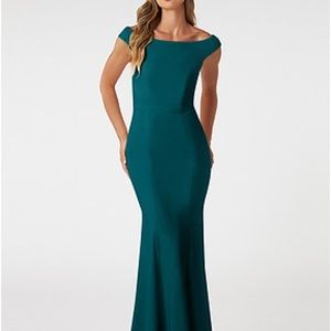 AZAZIE “nicolina” size 4 peacock color